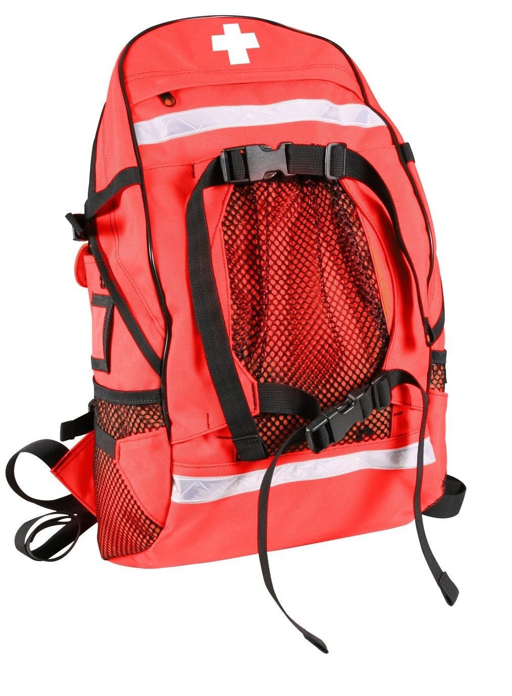 What is in a red ambulance bag